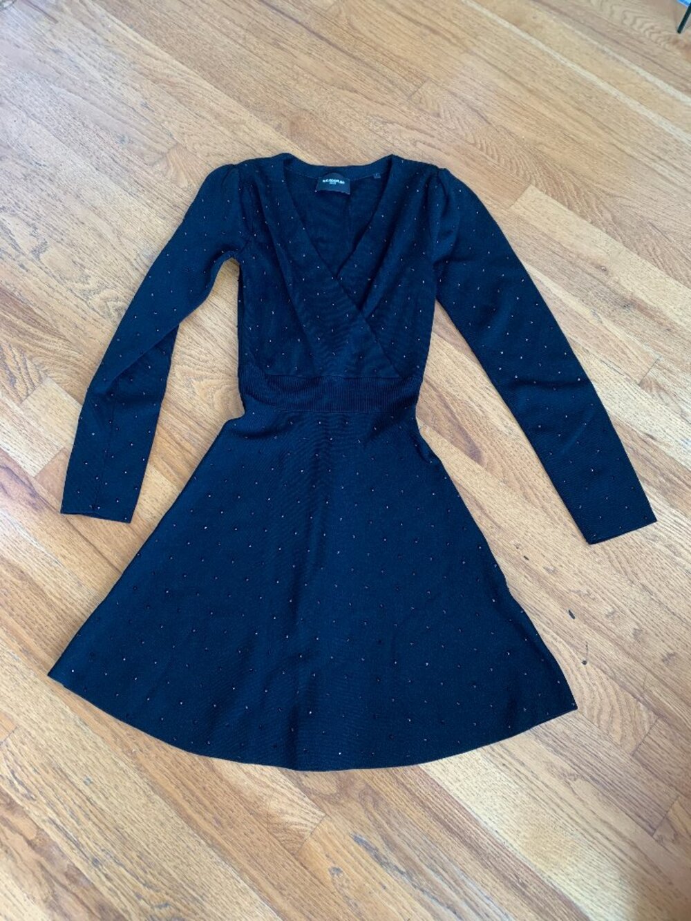 NWOT 1 The Kooples Paris Knit Sweater Dress with Rhinestones